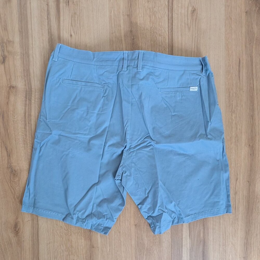 NWT Eubi Classic Chino Shorts Stretch 9" inseam Baby Blue XXXL - Picture 6 of 6
